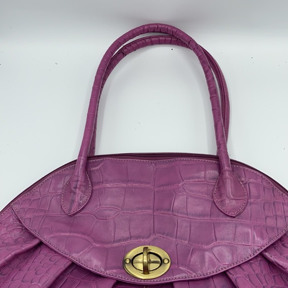 MICHAEL ROME LEARN CROCO EMBOSSED SHOULDER BAG - Picture 8 of 9